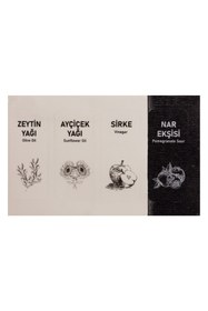 Resim KukiWood Jasmine Mini Yağdanlık, 250 ml 3'lü Su geçirmez Etiketli Yağdanlık 