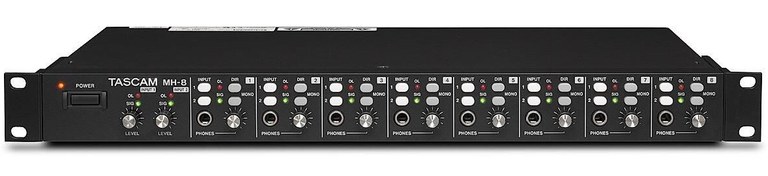 Resim Tascam MH-8 8-Kanal Profesyonel Kulaklık Amfisi 