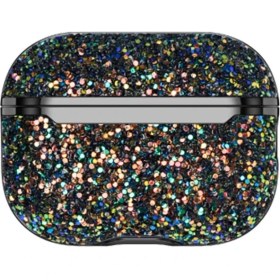 Resim Onegif Apple Airpods 3 (3.nesil) Bright Simli Airpods Kapak - Siyah 