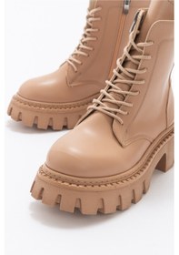 Resim Luvishoes Tool Koyu Bej Kadın Bot Koyu Bej 