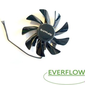 Resim Everflow Safir Rx570 Sapphire Radeon Rx570 Itx Itx T129215su 85mm 4 Pin Soğutucu Fan 