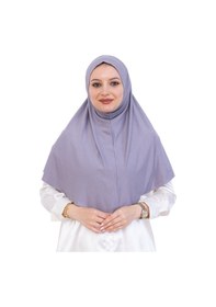 Resim Modish Group Tek Parça Hazır Başörtüsü Türban Şal Kolay Takılan Uzun Şal Viskon Gri 