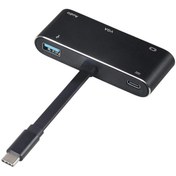 Resim Alfais 4348 Usb 3.1 Type C To Hdmı Vga 3.5mm Usb 3.0 Çevirici Dönüştürücü Adaptör 