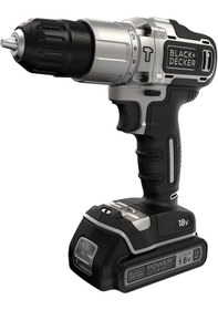 Resim Black+Decker BDCHD18SC1K-QW 18V Tek Akülü Darbeli Vidalama Matkap 