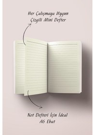Resim Hiç Kimse Kendisi İçin Gizlenen Müjde Ve Mutluluğu Bilemez A6 Çizgili Mini Defter Not Defteri Çok Renkli 