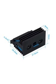Resim Hobi Mekatronik Creality K1C-K1-K1 Max Alüminyum Soğutucu Blok Heatsink-Unicorn Nozzle Uyumlu Yeni Versiyon-Siyah 