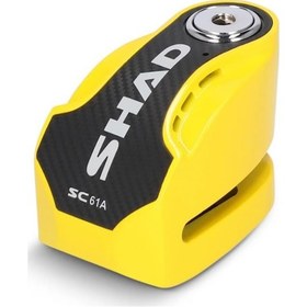 Resim Shad Sc61a Alarmlı Sarı Motosiklet Disk Kilidi C0s6103a Disk Kilidi 
