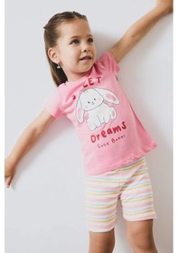 Resim Defacto %100 Pamuklu Pijama Takımı Kız Bebek E4646A525SM Pembe 