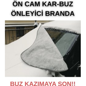 Resim Autoen Araba Ön Cam Güneşlik ve Buzlanmayı Önleyici Kar Buz Bandı Buzlanma Önleyici Araba Cam Üstü Kar Örtüsü Su Geçirmez Güneş Geçirmez 