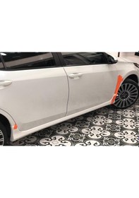 Resim Toyota Corolla Uyumlu Twin Yan Marşpiyel Seti Abs Plastik Astarlı 2013 