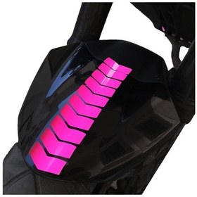 Resim Ok Tasarımlı Gül Pembesi Çamurluk Kask Sticker Çınar Extreme 