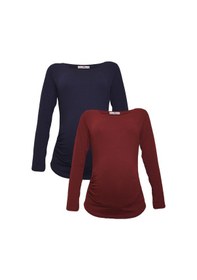 Resim Luvmabelly Myra2302_2303 Hamile Tshirt Seti 