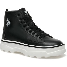 Resim U.S. Polo Assn. U.s.polo Assn. 101171274 Sodium Hi 2rp Kadin Yarim Bot Ayakkabı - Siyah Bej 