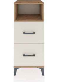 Resim Hyperion Komodin Tek Raflı 2 Çekmeceli 44x44x106 Çam-aytaşı Çam 