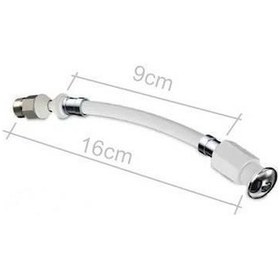 Resim Asma Klozet İçin Düz Taharet Hortumu 9 Cm 