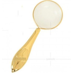 Resim -altın Renkli 5x-45mm Zarif Işlemeli Özel Tasarlanmış Hediye Büyüteç-mg18155-7 Diğer 
