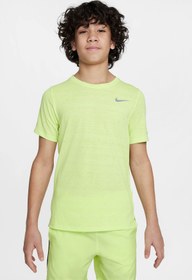 Resim Nike Dri-FIT Miler Sarı Erkek Çocuk Kısa Kol T-Shirt 