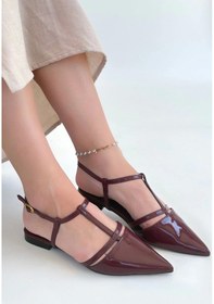 Resim Canca Bordo Rugan Babet Ayakkabı Göründüğü Gibi 