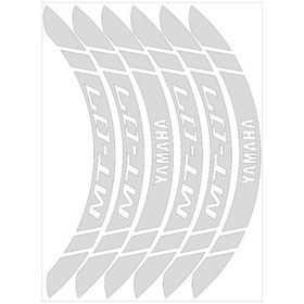 Resim Yamaha Mt-07 Reflektör Beyaz Geniş Jant Şeridi 