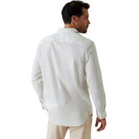 Resim Guess Beyaz Erkek Regular Fit Çizgili Gömlek M6GH16W1711-SM1P Beyaz Gömlek 