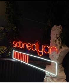 Resim Sabrediyor Yazılı Neon Led Renkli 