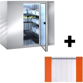 Resim Paslanmaz Çelik Derin Dondurucu Oda - 1800 x 1500mm - 3,47m³ - Pvc Perde Dahil 