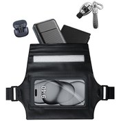 Resim Sones Ipx8 Su Geçirmez Cep Telefonu Bel Çantası Balıkçılık Dağcılık Bisiklet Sporları Göğüs Çantası Gri Mavi 