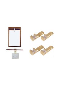 Resim Bilgisayar Askı Kalem Ve Kağıt Tutturma Aparatı 8 Li Set 5x2x2cm Krem 