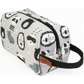 Resim Kirli Temiz Islak Organizer Çantası Cartoon Bebek Çocuk Kıyafet Çamaşır Anne Makyaj Alezli Çanta 