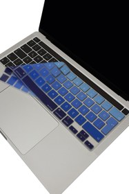 Resim Mcstorey Macbook Pro Kılıf Klavye Koruyucu 13inç M1 M2 Türkçe Q Baskı A2289 A2251 A2338 A2141 Uyumlu Ombre 