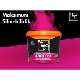 Resim Fawori FAWORİ SİLİKONLU İPEK BOYA 2,5 LT YIKANABİLİR VE SİLİNEBİLİR 