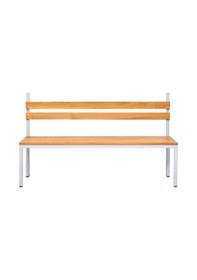 Resim Ayakkabılıksız 4 Ayaklı Tek Taraflı Bank, Kanca Şeritli Bank, 7 Kanca, 150x43x170 Cm, Spor Bankı 