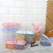 Resim ÖYKÜ VE YİĞİT 2 Bölmeli Saklama ve Erzak Kabı 1200 ML 