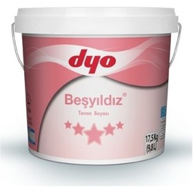 Resim Dyo Beşyıldız Tavan Boyası 10 KG Beyaz 