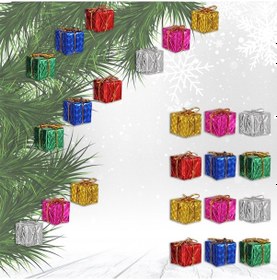 Resim Yılbaşı Ağacı Hediye Paketi SüS, 2,50 cm - 12 Adet 