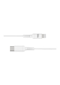 Resim Bix 3A Mfi Sertifikalı Type-C To Lightning AppleiPhone / Apple Uyumlu Ipad Şarj Ve Data Kablosu Beyaz 1 Metre 