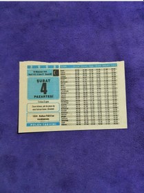 Resim 4 Şubat 2008 Takvim Yaprağı - Nostaljik Koleksiyonluk Takvim Yaprağı 