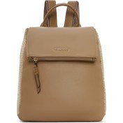 Resim Women's Beige Straw Detail Backpack Derimod