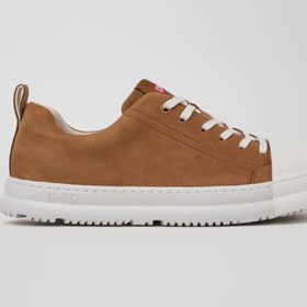 Resim CAMPER Kadın Junction Runner Süet Deri Sneakers - Kahverengi 