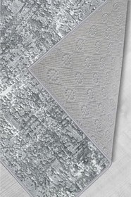 Resim Rovigo Dijital Baskı Yıkanabilir Kaymaz Taban Salon Halısı RVG1057, Gri, 160 x 230 