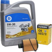 Resim Filtron Opel Tigra B 1.3 Filtron Marka Pimli Tip Yağ Filtresi ve Delphi Marka Motor Yağı 