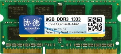 Resim Sones Xıede X044 Ddr3 Nb 1333 Tam Uyumlu Dizüstü Bilgisayar Ram'leri 