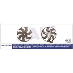 Resim KALE 414400 FAN MOTORU GOLF V 03- GOLF VI 08- EOS 06- JETTA III 0 