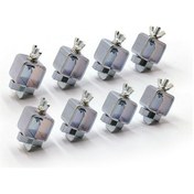 Resim Symbee 8 Parça Krom Vanadyum Çelik Weldment Konumlandırıcı, Metal Levha Hizalama İçin Pratik Kaynaklama Kelepçesi 