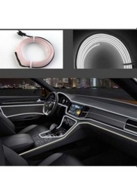 Resim 2 Metre 12V Beyaz İp Neon İp Led Araç İçi Neon Led 