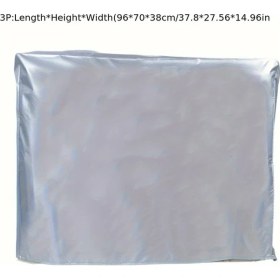 Resim Chuangyinshop 3p Boyutlu Isı Yalıtımlı Gümüş Klimalar İçin 1 Adet Koruma Temizleme Kılıfı 