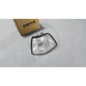 Resim DEPO AUTO LAMPS Bmw 3 Serisi E36 Sedan 1990-1998 Ön Sinyal Beyaz Sol Depo Uyumlu 