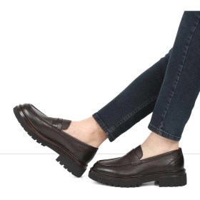 Resim Celal Gültekin Erkek Kahverengi Deri Loafer 
