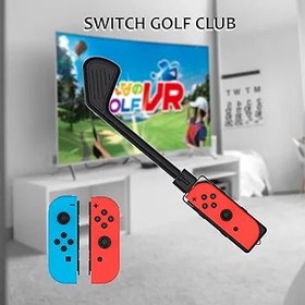 Resim Aokicase Nintendo Switch Joy-Con Controller Accessories Mario Golf: Super Rush Mario Golf Club Nintendo Switch Oyun için İki Paket, Siyah 