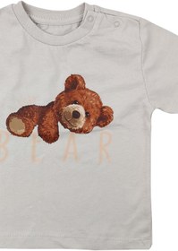 Resim Tuffy Kids Bear Erkek Bebek Tişört Gri 